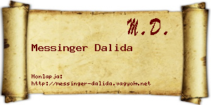 Messinger Dalida névjegykártya